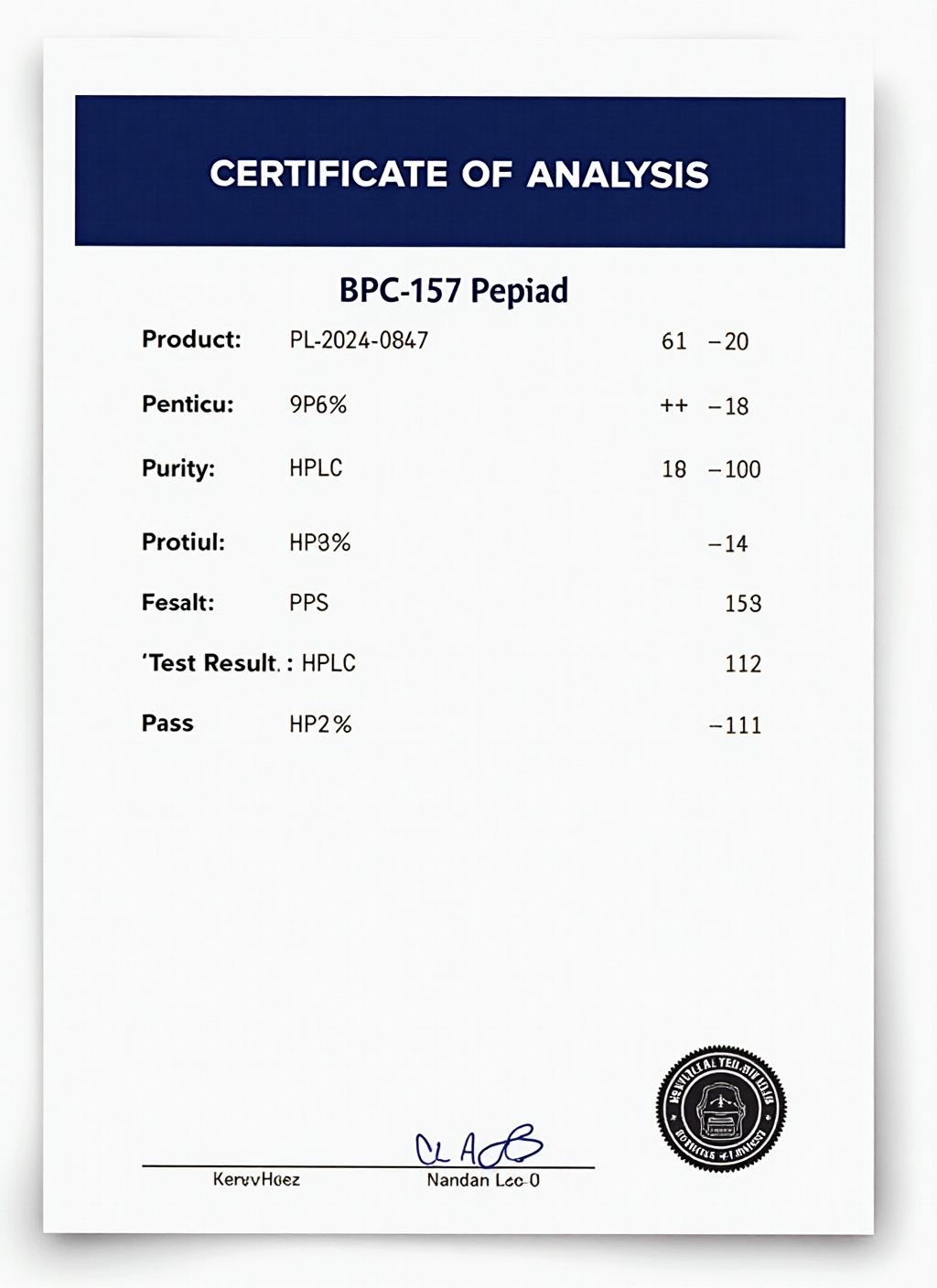Certificate of Analysis for GLOW Blend 70mg